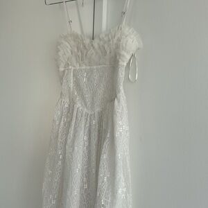 love shack fancy white lace dress maxi